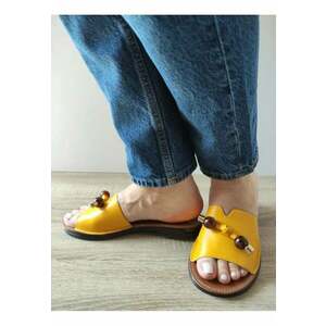 Saboti Casual Dama 70448 08-N Galbeni - Galben - imagine