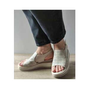 Sandale Casual Dama 50096 Crem - Crem - imagine