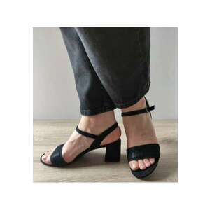 Sandale Elegante Dama 28344-44 Negre Velur - Negru - imagine