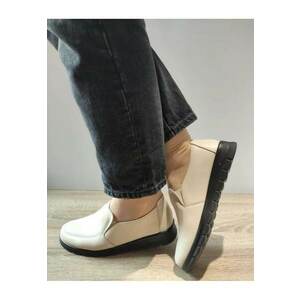 Pantofi Casual Dama 21073 Crem - Crem - imagine