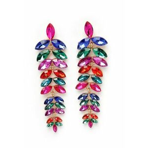 Cercei drop cu cristale imagine