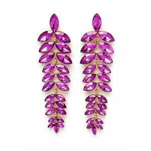 Cercei drop cu cristale imagine