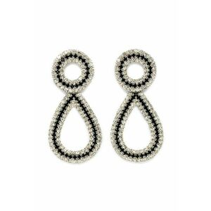 Cercei in forma de lacrima - cu cristale imagine