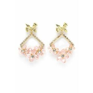 Cercei drop cu cristale imagine