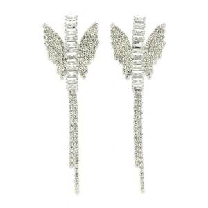 Cercei drop cu cristale imagine