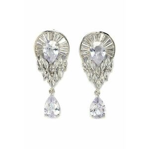 Cercei drop cu cristale imagine