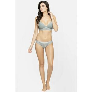 Set de chiloti si sutien din dantela cu cupe triunghiulare imagine