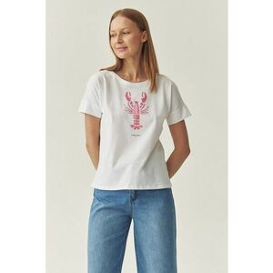 Tricou lejer din bumbac cu imprimeu imagine