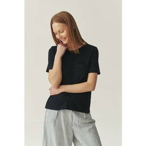 Tricou din bumbac cu buzunar pe piept imagine