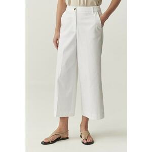 Pantaloni crop cu croiala dreapta imagine