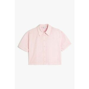 Camasa crop cu guler ascutit imagine