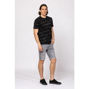 Tricou cu decolteu la baza gatului si imprimeu imagine