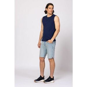 Top din bumbac cu decolteu rotund imagine