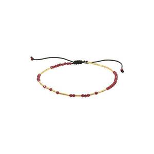 Bratara ajustabila din aur filat de 14K/20 cu pietre de garnet imagine