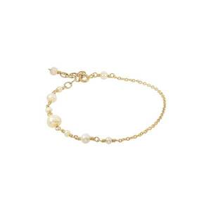 Bratara din aur filat de 14K/20 si perle de cultura imagine