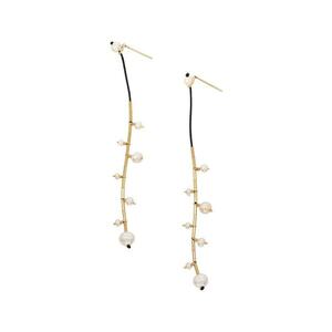 Cercei din aur filat de 14K/20 cu perle de cultura imagine