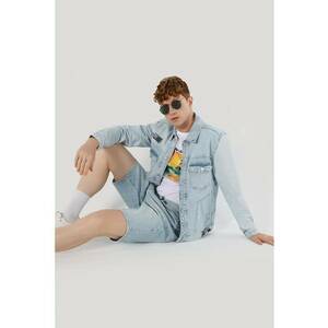 Jacheta De Barbati Albastru deschis Regular Fit imagine