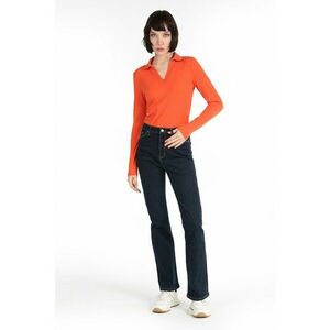 Blugi cu croiala bootcut si talie inalta imagine