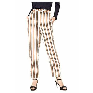 Pantaloni dama cu imprimeu in dungi - imagine