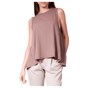 Tricou dama SUPERDRY Flex Loose - spate deschis - maro imagine