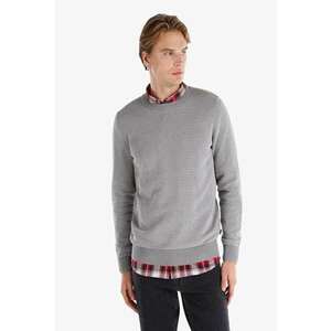 Pulover cu decolteu la baza gatului si aspect texturat imagine