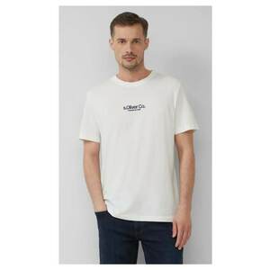 Tricou barbati cu imprimeu cu logo - din bumbac - Regular fit imagine