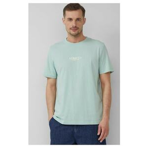 Tricou barbati cu imprimeu cu logo - din bumbac - Regular fit imagine