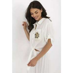 Camasa semitransparenta cu buzunar pe piept - imagine