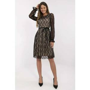 Rochie midi - bumbac - neagra imagine