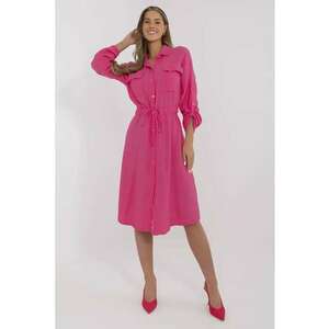 Rochie bumbac - fucsia - imagine