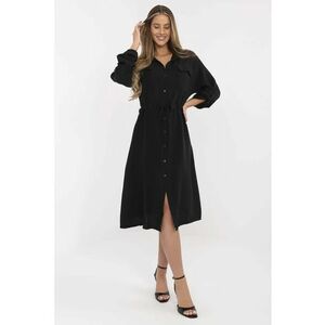 Rochie bumbac - neagra - imagine
