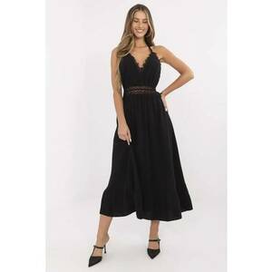 Rochie bumbac - neagra - imagine
