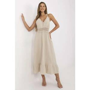 Rochie bumbac - bej - imagine