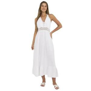 Rochie bumbac - alb - imagine