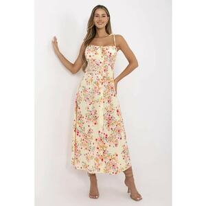 Rochie poliester - galben - imagine