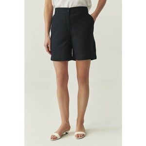 Pantaloni scurti din in si lyocell cu buzunare laterale imagine