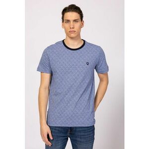 Tricou cu decolteu la baza gatului si logo discret Montry imagine