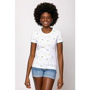 Tricou cu imprimeu si decolteu la baza gatului Metera imagine