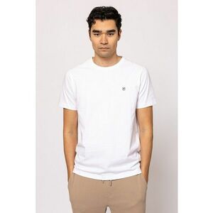 Tricou din bumbac cu decolteu la baza gatului Mopsy imagine