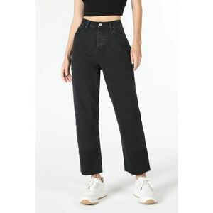 Blugi cu croiala ampla si talie inalta imagine