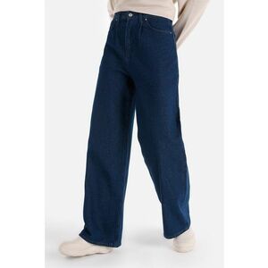 Blugi cu croiala ampla si talie inalta imagine