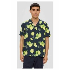 Camasa barbati cu maneca scurta - imprimeu cu lime - Regular fit imagine