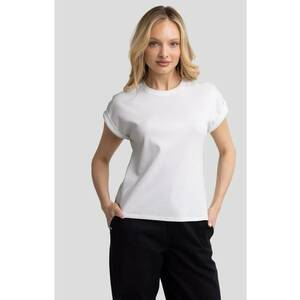 Tricou uni cu maneci rulate Adela imagine