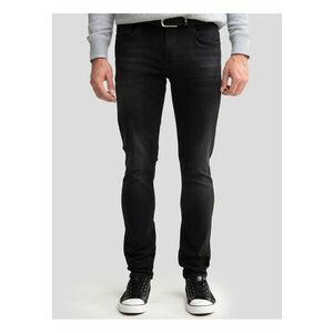 Blugi skinny model Deric 950 - negri - bumbac cu elastan - usoare abraziuni imagine