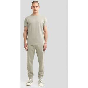 Tricou de bumbac cu decolteu la baza gatului imagine