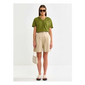 BLUZA UNI CU DECOLEU IN V KORTINI SS 303 imagine