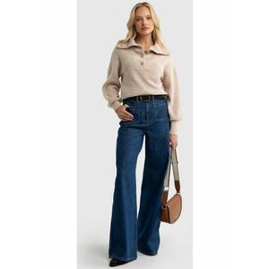 Pulover dama - PULLIER PULINA TURTLENE 801 - bej imagine