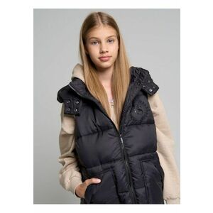 Vesta matlasata din nailon cu gluga Shreen imagine