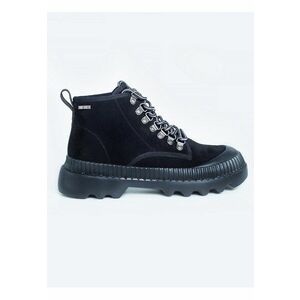 Bocanci cu toc masiv din piele intoarsa imagine