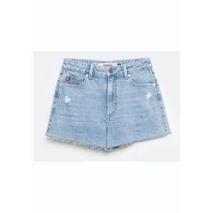 Blugi scurti cu talie inalta Authentic 284 imagine